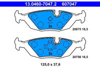 Kit de plaquettes de frein, frein à disque 13.0460-7047.2 ATE