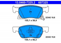Kit de plaquettes de frein, frein à disque 13.0460-7325.2 ATE