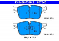 Kit de plaquettes de frein, frein à disque 13.0460-7340.2 ATE