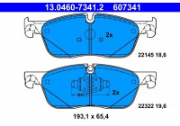Kit de plaquettes de frein, frein à disque 13.0460-7341.2 ATE