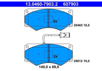 Kit de plaquettes de frein, frein à disque 13.0460-7903.2 ATE