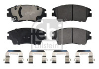 Kit de plaquettes de frein, frein à disque 177321 FEBI