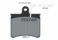 Kit de plaquettes de frein, frein à disque 2069001 Textar