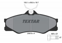 Kit de plaquettes de frein, frein à disque 2097904 Textar