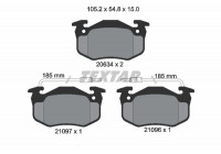 Kit de plaquettes de frein, frein à disque 2109601 Textar