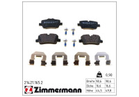 Kit de plaquettes de frein, frein à disque 21421.165.2 Zimmermann