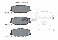 Kit de plaquettes de frein, frein à disque 2156801 Textar