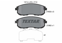 Kit de plaquettes de frein, frein à disque 2163301 Textar