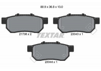 Kit de plaquettes de frein, frein à disque 2173801 Textar