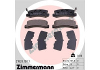 Kit de plaquettes de frein, frein à disque 21833.150.1 Zimmermann