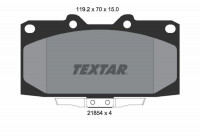 Kit de plaquettes de frein, frein à disque 2185401 Textar