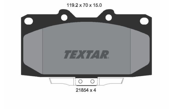 Kit de plaquettes de frein, frein à disque 2185401 Textar