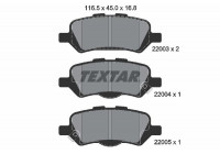 Kit de plaquettes de frein, frein à disque 2200301 Textar