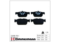 Kit de plaquettes de frein, frein à disque 22098.170.1 Zimmermann