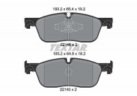 Kit de plaquettes de frein, frein à disque 2214601 Textar