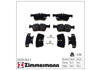 Kit de plaquettes de frein, frein à disque 22231.145.1 Zimmermann