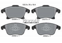 Kit de plaquettes de frein, frein à disque 2226901 Textar
