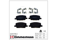 Kit de plaquettes de frein, frein à disque 22311.190.2 Zimmermann