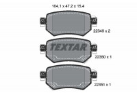 Kit de plaquettes de frein, frein à disque 2234901 Textar