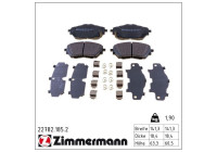 Kit de plaquettes de frein, frein à disque 22782.185.2 Zimmermann