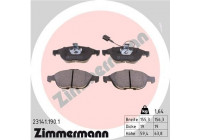 Kit de plaquettes de frein, frein à disque 23141.190.1 Zimmermann