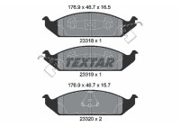 Kit de plaquettes de frein, frein à disque 2331801 Textar