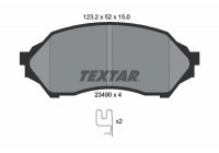 Kit de plaquettes de frein, frein à disque 2349002 Textar