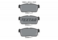 Kit de plaquettes de frein, frein à disque 2350701 Textar