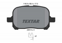 Kit de plaquettes de frein, frein à disque 2351302 Textar
