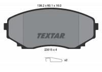 Kit de plaquettes de frein, frein à disque 2351501 Textar