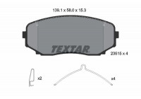 Kit de plaquettes de frein, frein à disque 2351505 Textar