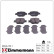 Kit de plaquettes de frein, frein à disque 23526.175.1 Zimmermann, Vignette 2
