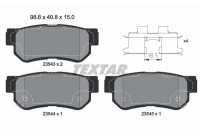 Kit de plaquettes de frein, frein à disque 2354301 Textar