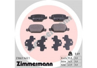 Kit de plaquettes de frein, frein à disque 23661.140.1 Zimmermann