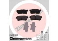 Kit de plaquettes de frein, frein à disque 23673.150.1 Zimmermann