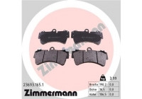 Kit de plaquettes de frein, frein à disque 23693.165.1 Zimmermann