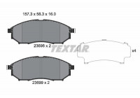 Kit de plaquettes de frein, frein à disque 2369801 Textar