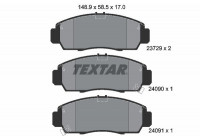 Kit de plaquettes de frein, frein à disque 2372901 Textar