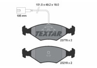 Kit de plaquettes de frein, frein à disque 2377601 Textar