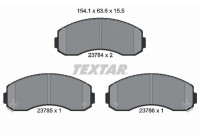 Kit de plaquettes de frein, frein à disque 2378401 Textar