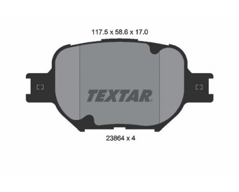 Kit de plaquettes de frein, frein à disque 2386401 Textar