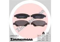 Kit de plaquettes de frein, frein à disque 23959.175.1 Zimmermann