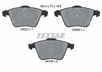 Kit de plaquettes de frein, frein à disque 2400201 Textar
