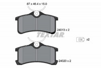 Kit de plaquettes de frein, frein à disque 2401301 Textar