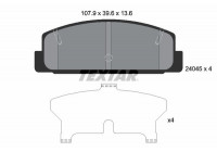 Kit de plaquettes de frein, frein à disque 2404501 Textar