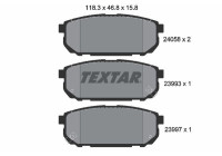 Kit de plaquettes de frein, frein à disque 2405801 Textar
