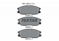 Kit de plaquettes de frein, frein à disque 2406801 Textar