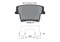 Kit de plaquettes de frein, frein à disque 2416303 Textar