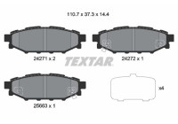 Kit de plaquettes de frein, frein à disque 2427101 Textar