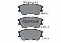Kit de plaquettes de frein, frein à disque 2427701 Textar